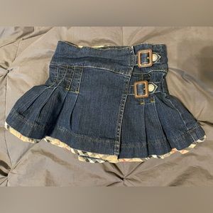 Kids Burberry pleated skirt